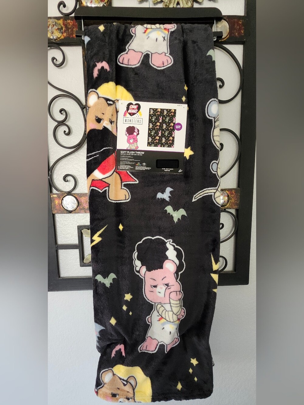 Care Bears Black Halloween Throw Blanket Universal Monsters